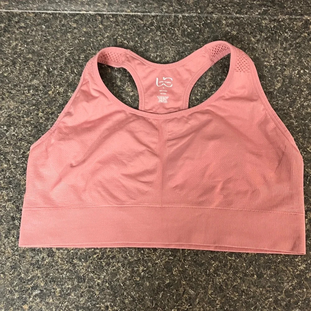 3/$15❤️ under control racer back for large bust sports bra dusty pink 2X - Picture 1 of 5